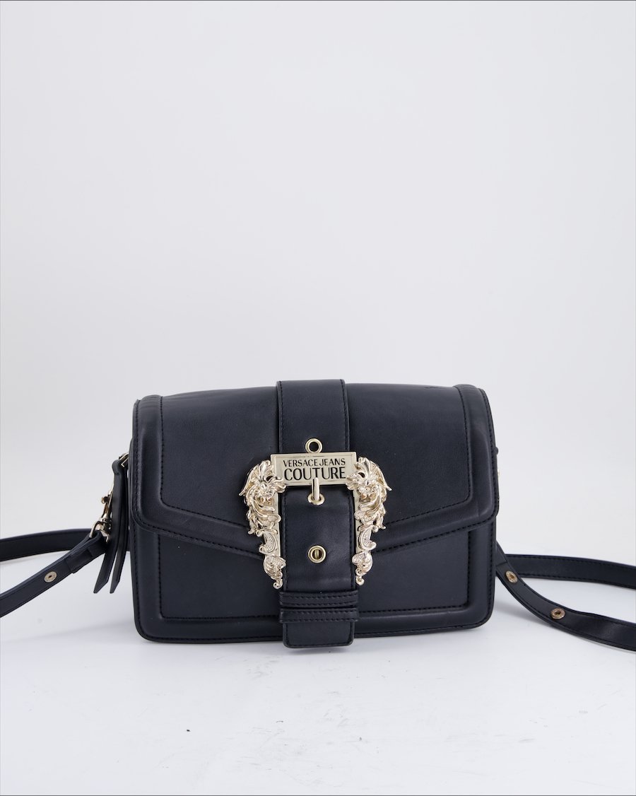 Versace Jeans Couture Crossbody Bag Leather Black