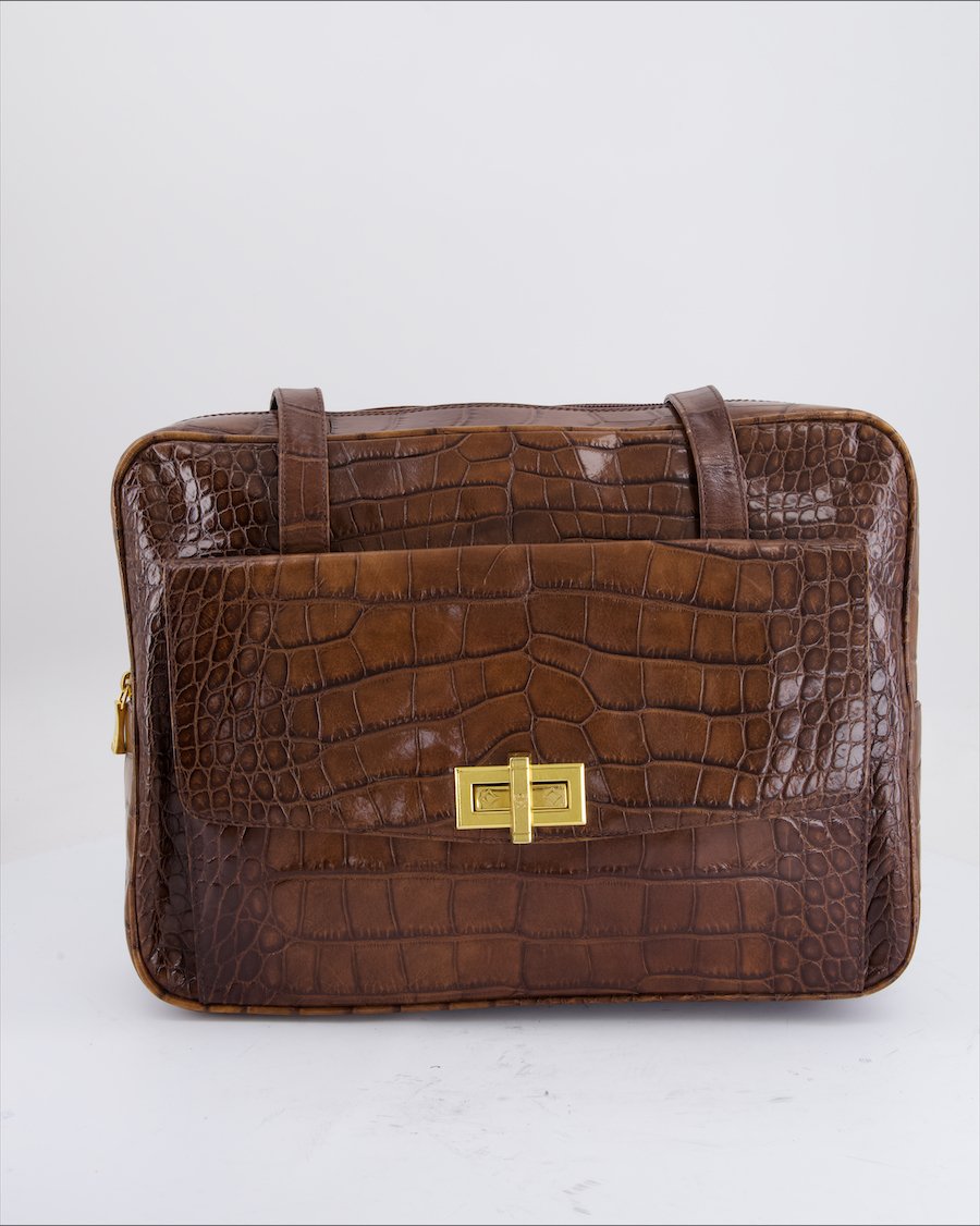 MCM Shoulder Bag Leather Brown