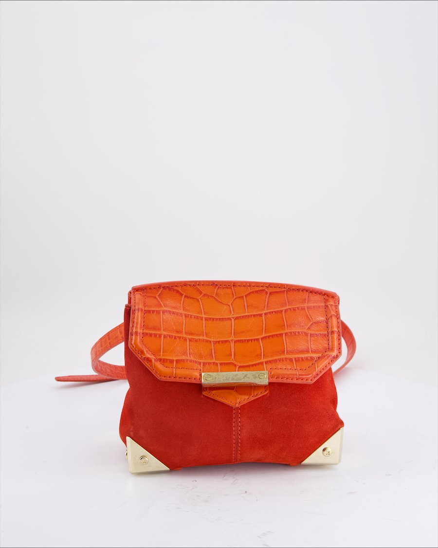 Alexander Wang Crossbody Bag Suede Red
