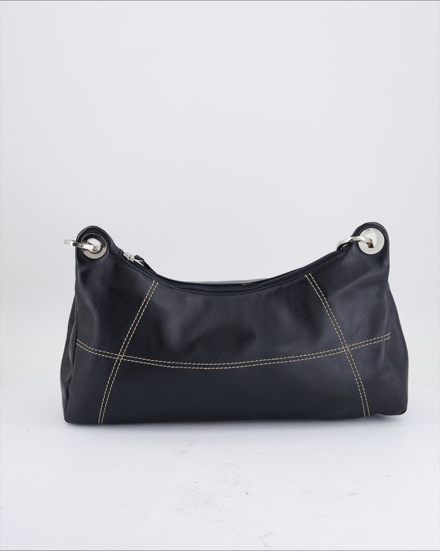 Mercedes-Bens Shoulder Bag Leather Black