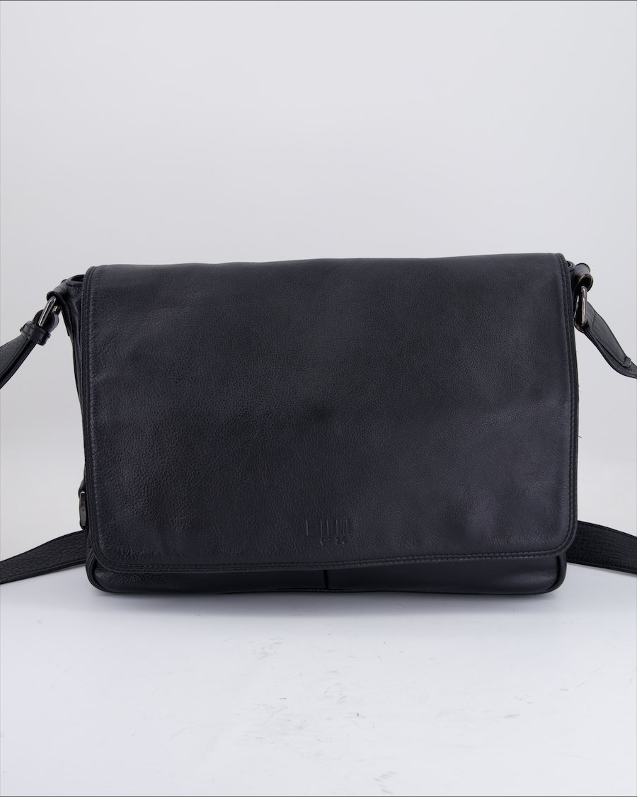 0714 Crossbody Bag Leather Black