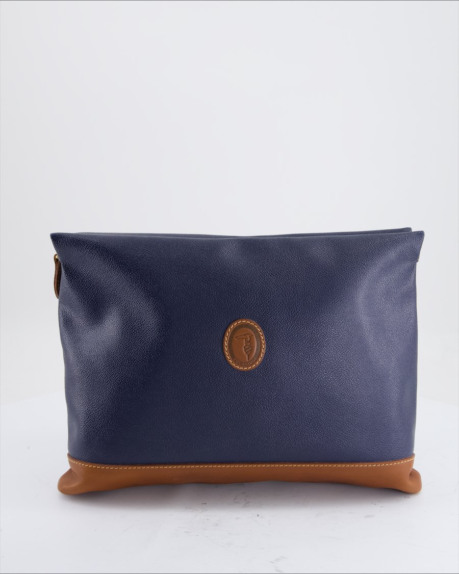Trussardi Handbag Leather Blue