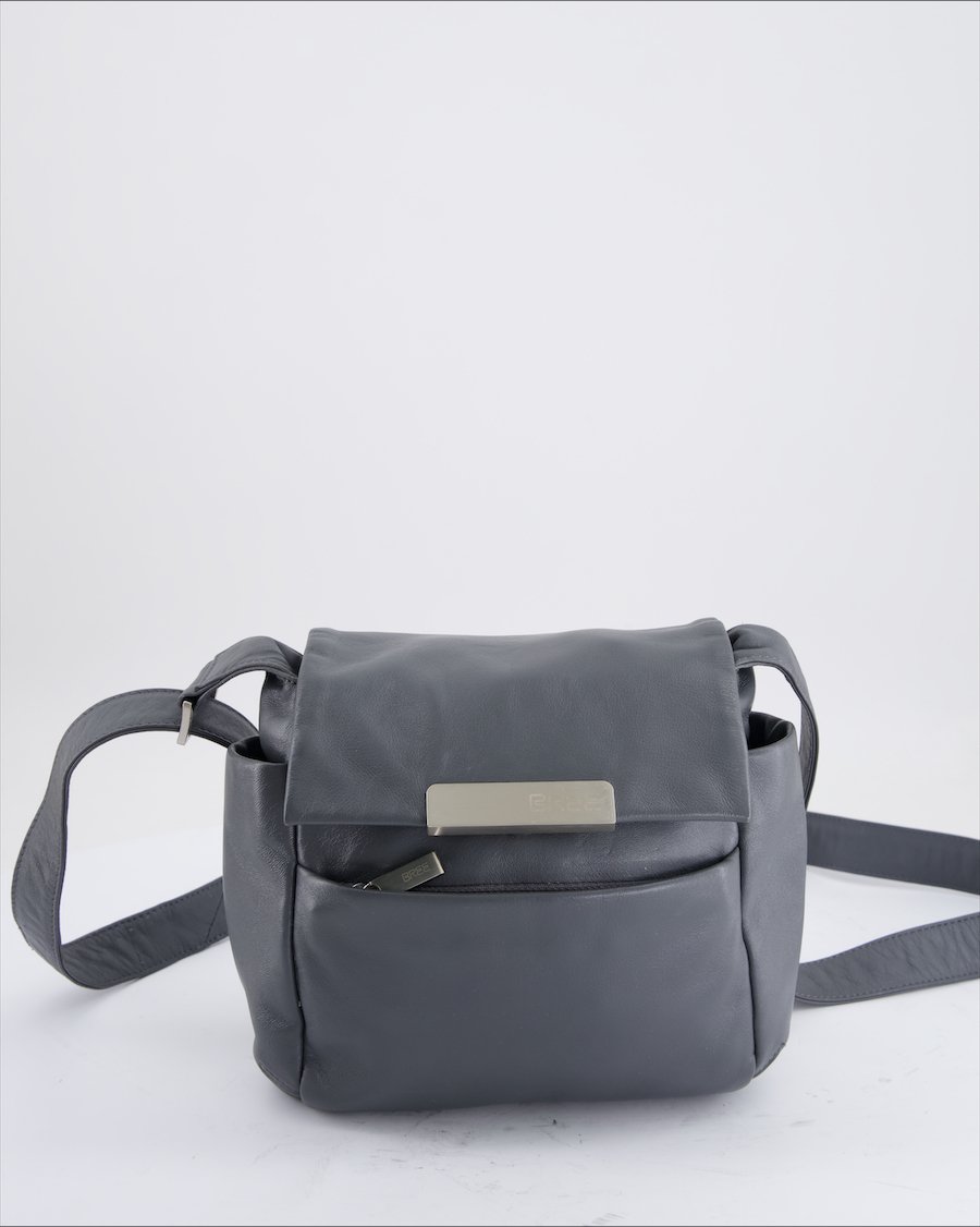 Bree Crossbody Bag Leather Anthracite