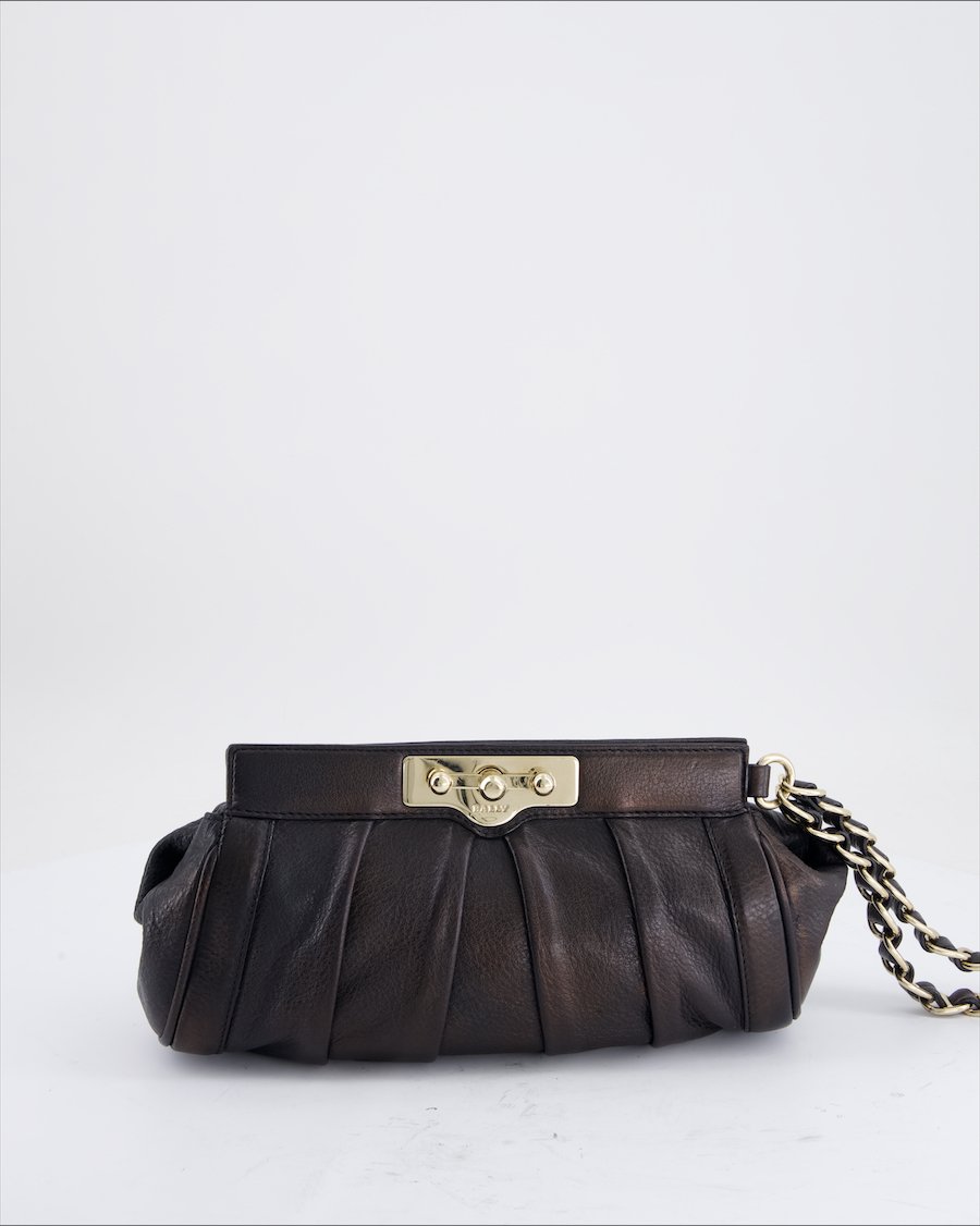 Bally Handbag Leather Black