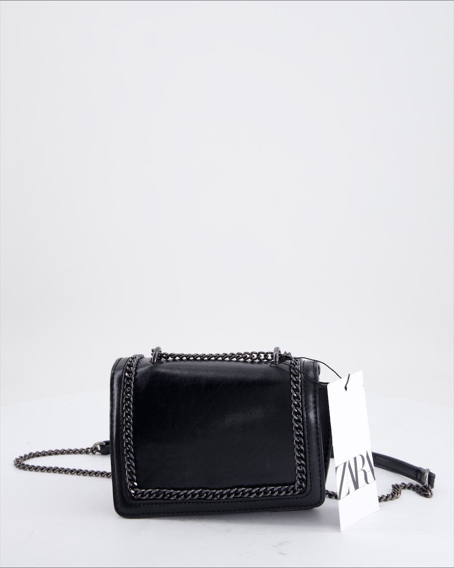 Zara Crossbody bag Polyurethane Black