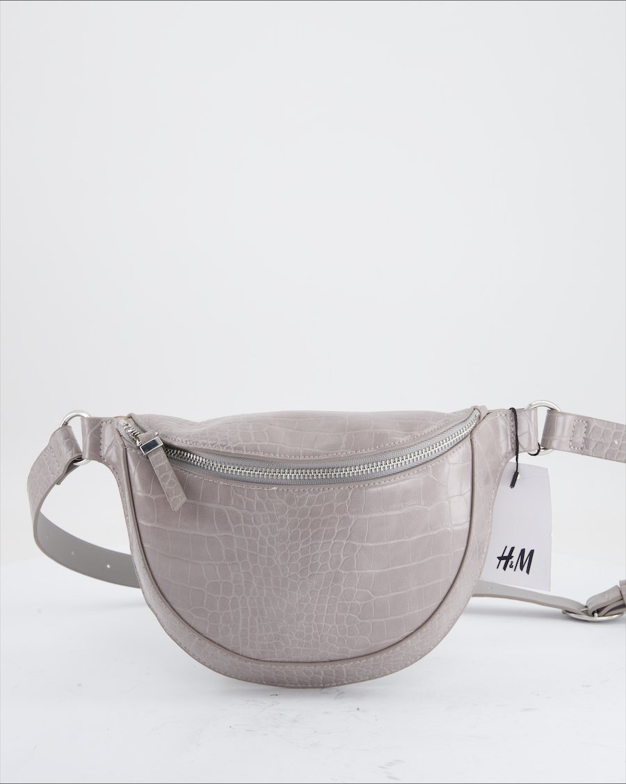 H&M Shoulder bag Polyurethane Grey