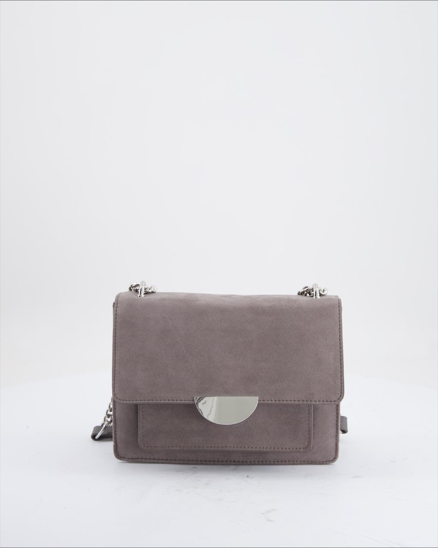 H&M Crossbody Bag Suede Grey