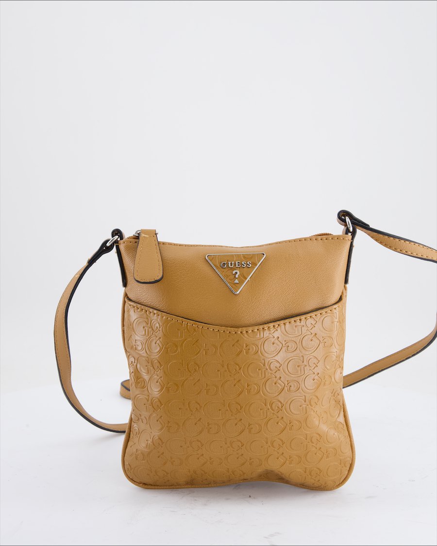 Guess Crossbody Bag Leather Camel