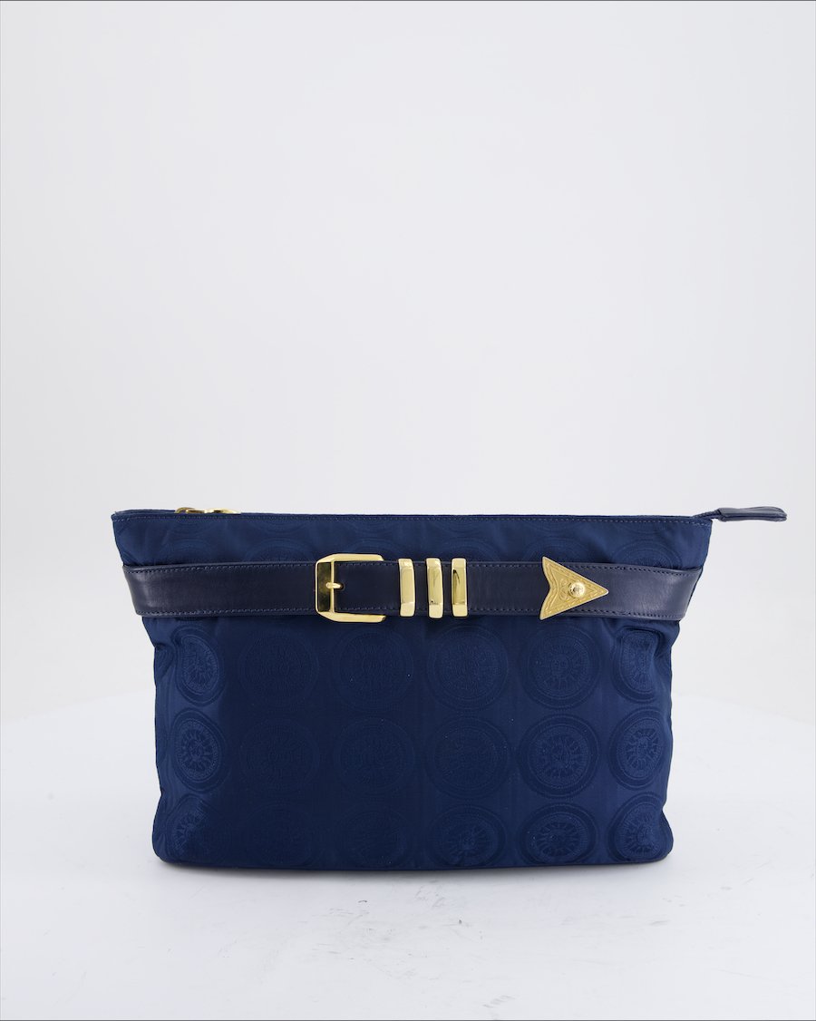 Gianni Versace Handbag Cloth Blue