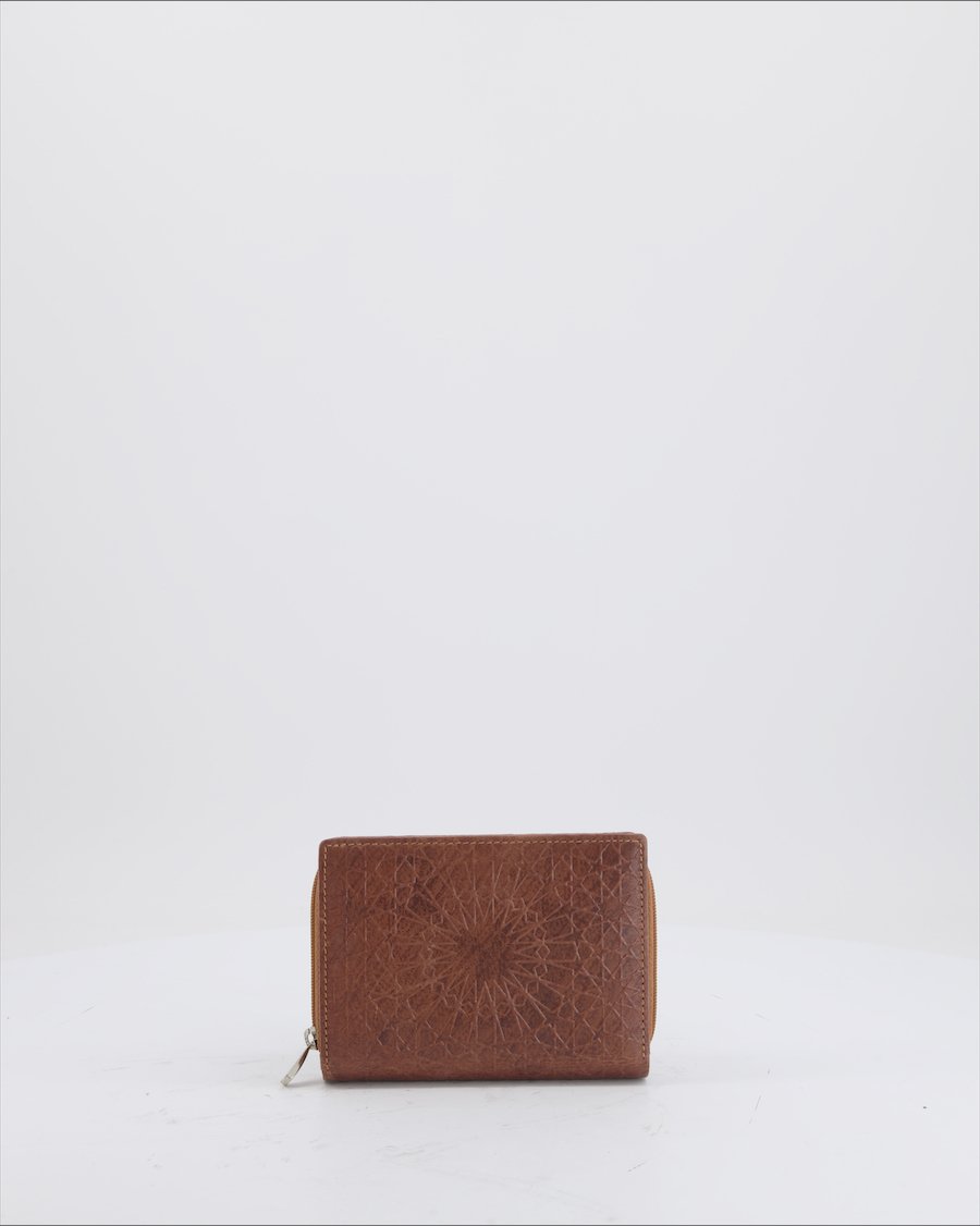 Moon Wallet Leather Brown