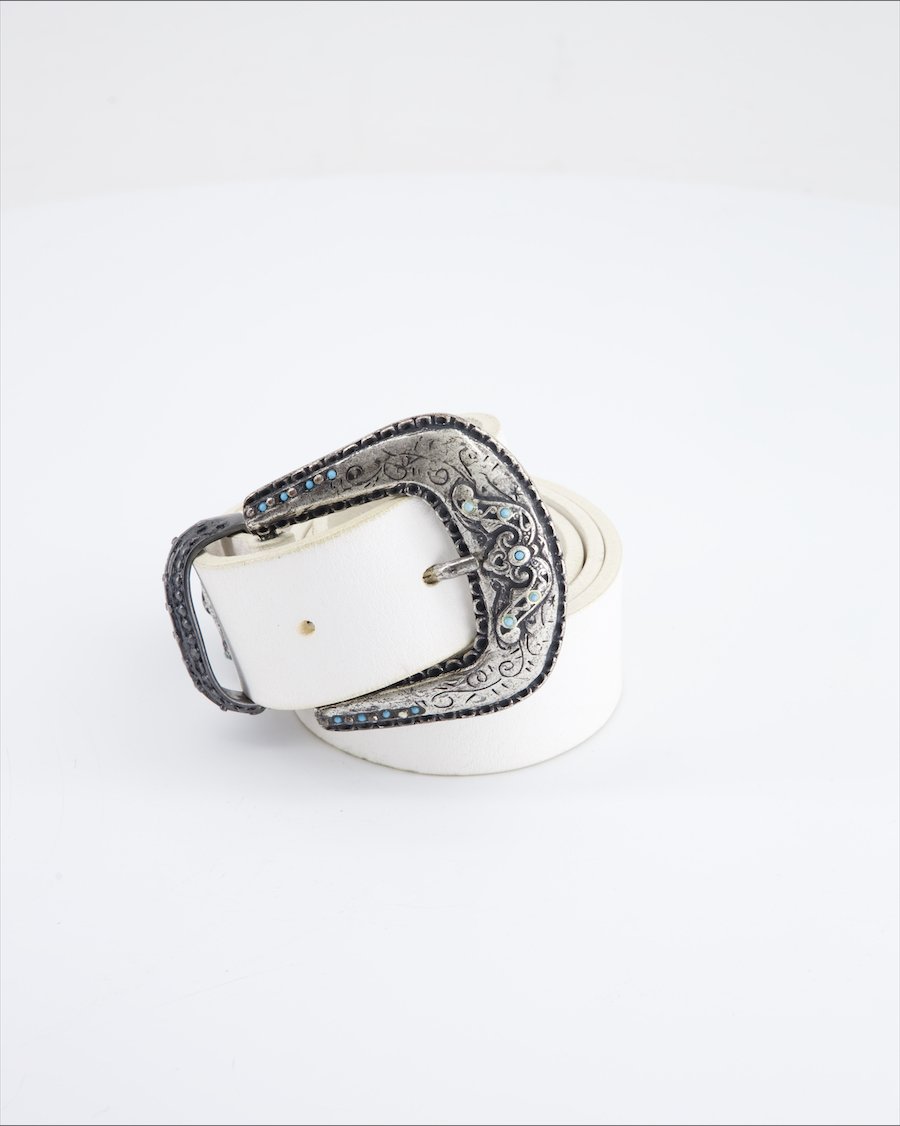 Themata Belt Leather White