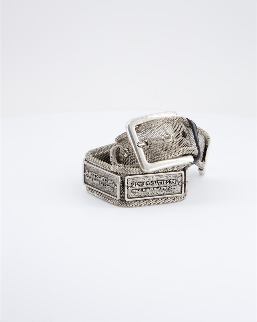 Harley Davidson Belt Metal Silver
