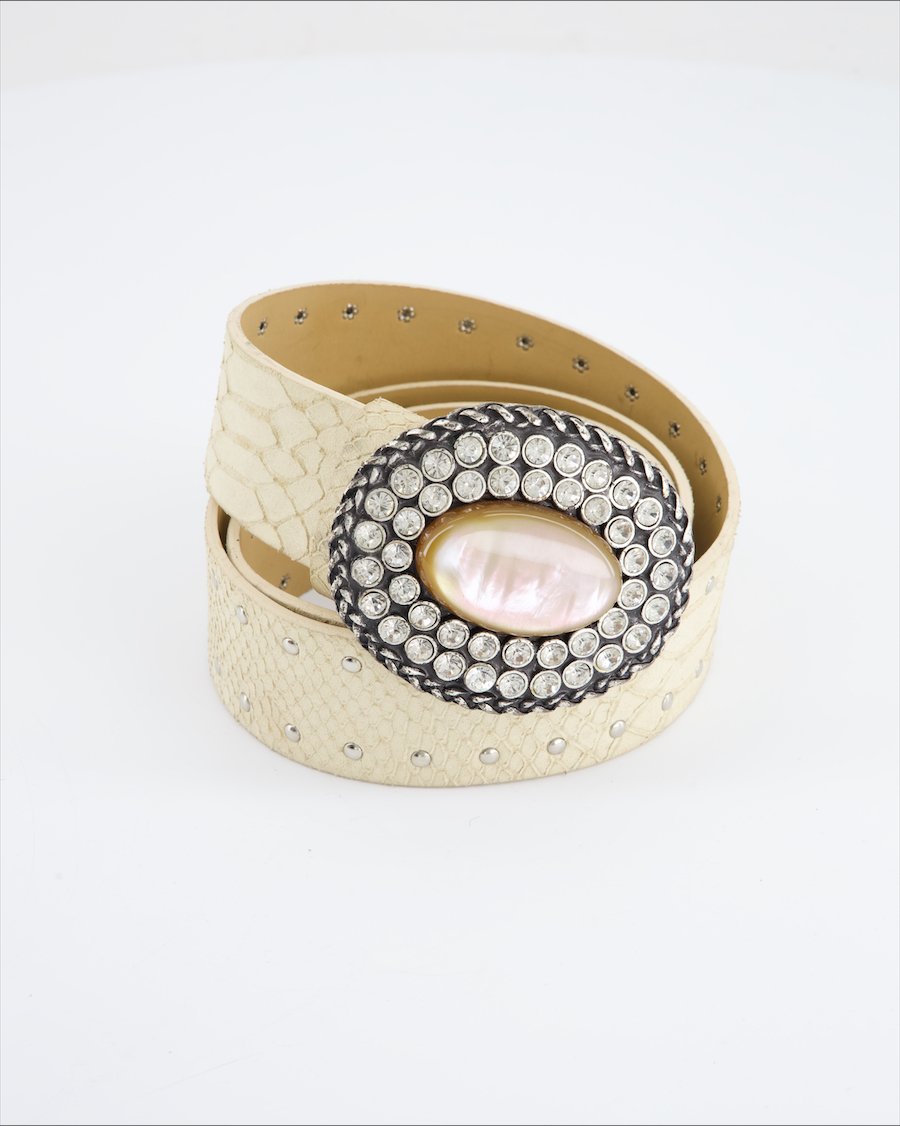 Berge Belt Leather Cream