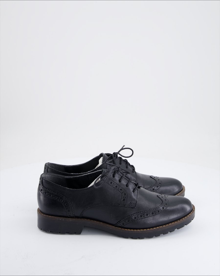 Varese Flats Leather Black Eu 38