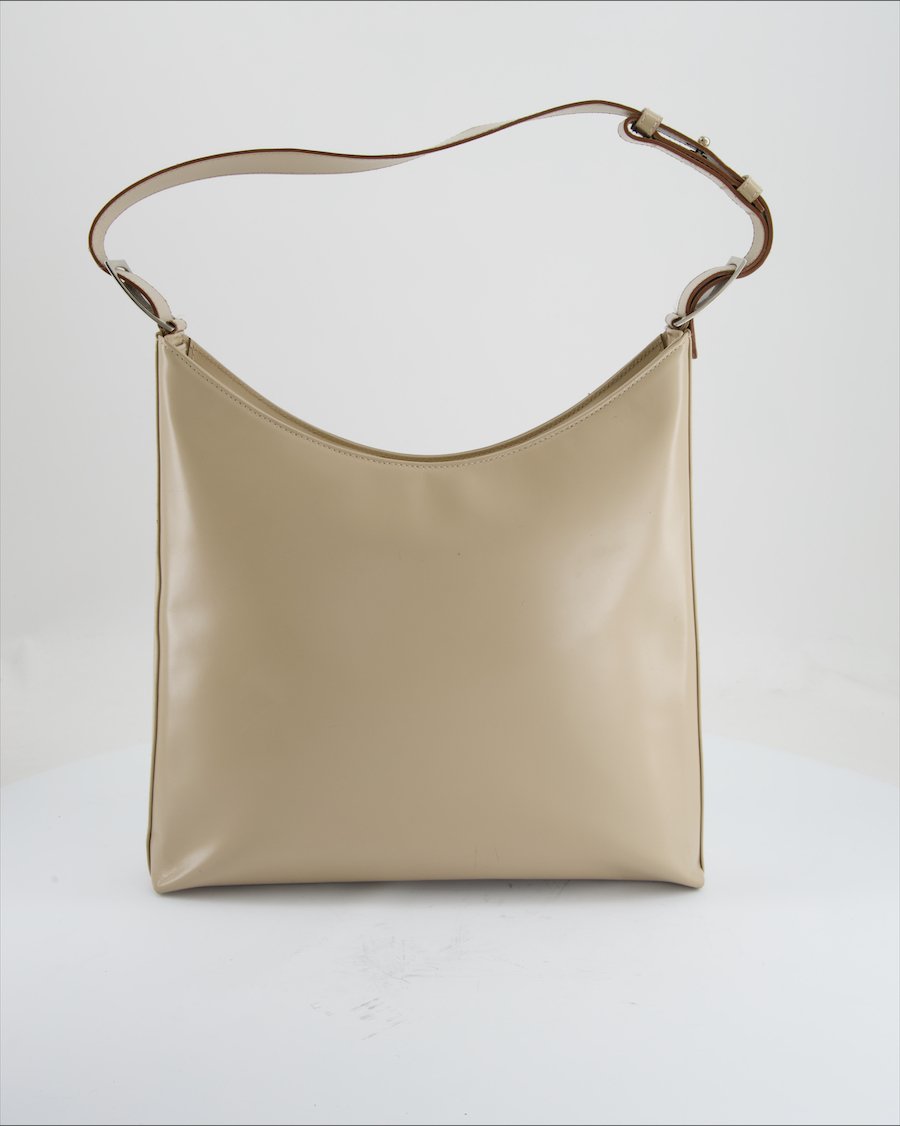 Salvatore Ferragamo Shoulder Bag Leather Beige