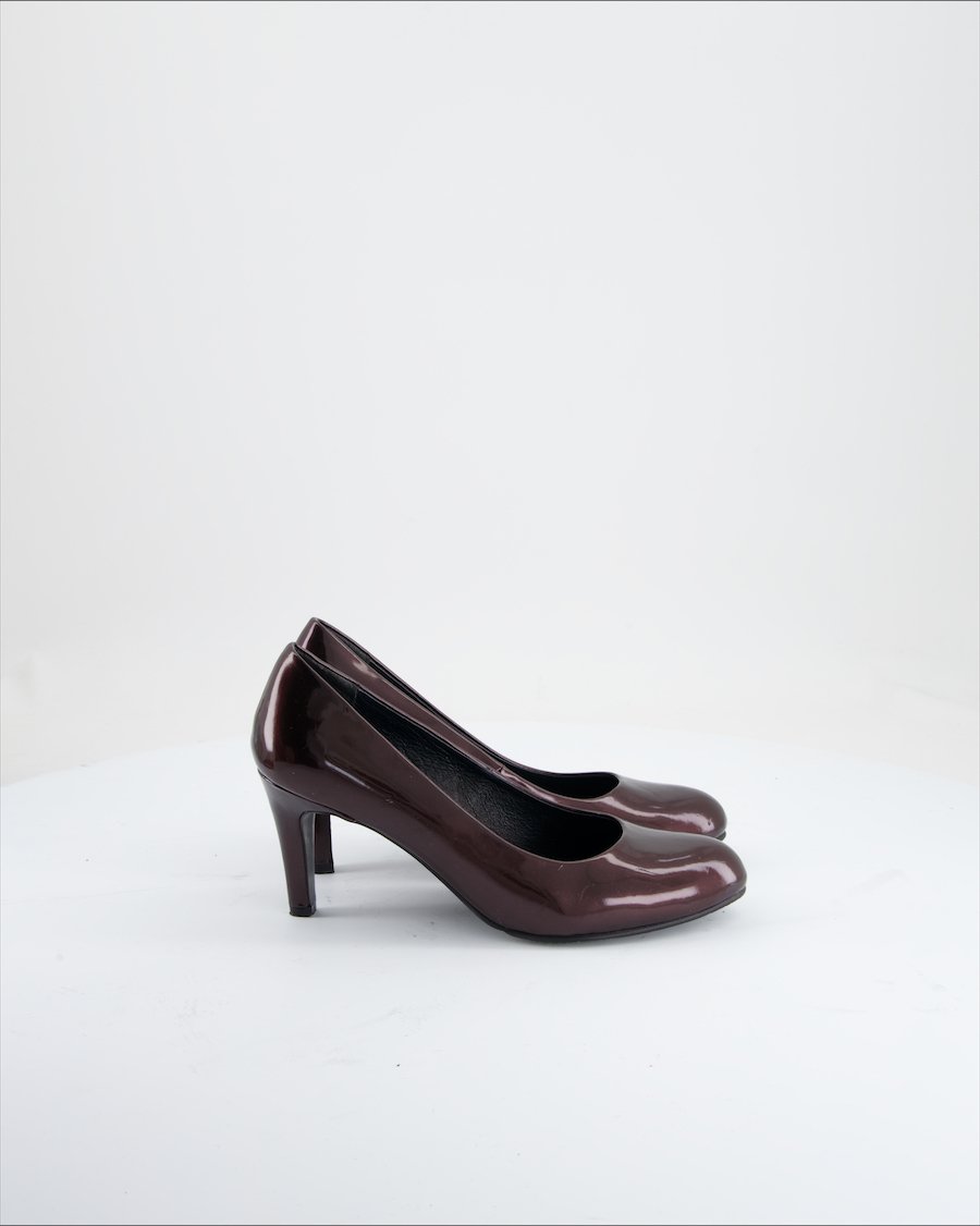 Max Heels Leather Burgundy EU 37