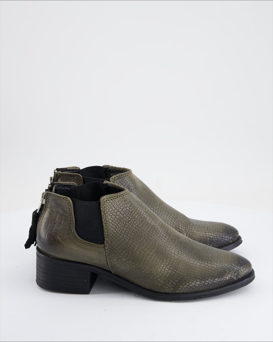 Drakart Ankle Boots Leather Khaki Eu 38