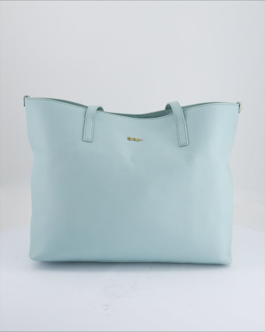 Paul Costelloe Shoulder Bag Leather Turquoise