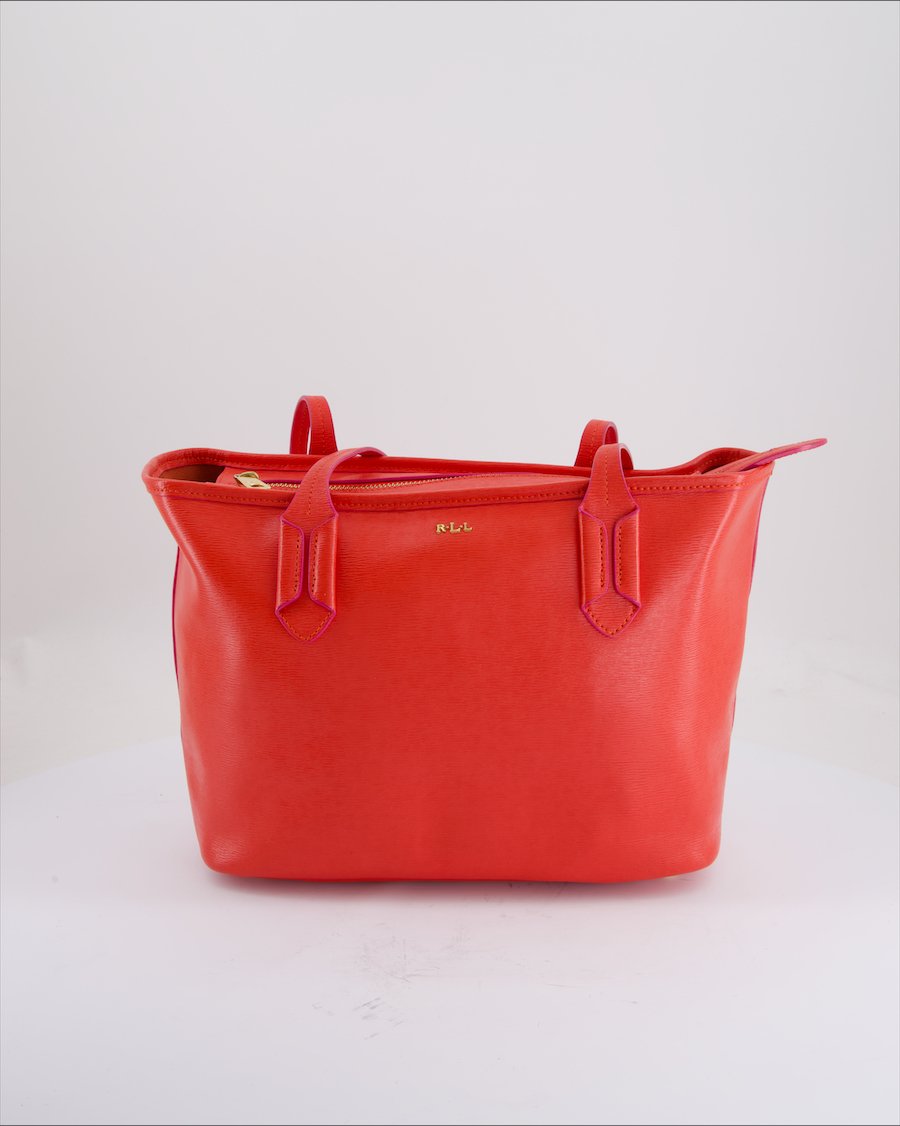 Lauren Ralph Lauren Shoulder Bag Leather Coral