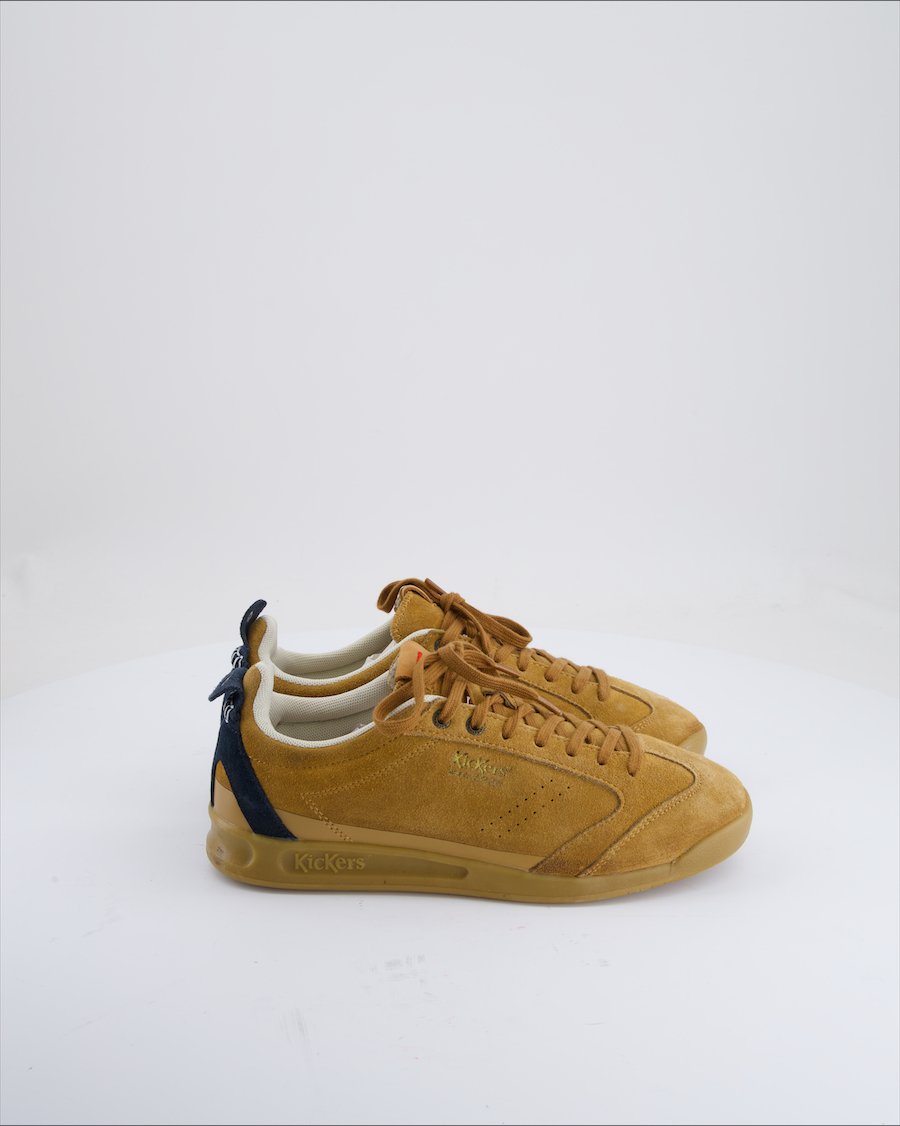 Kickers Trainers Suede Camel EU 40