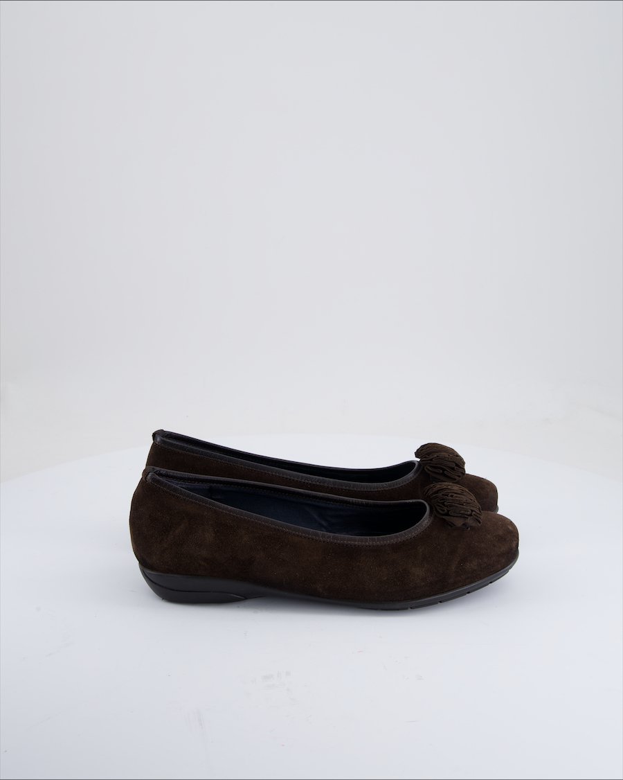 Ara Ballet Flat Suede Brown EU 41.5