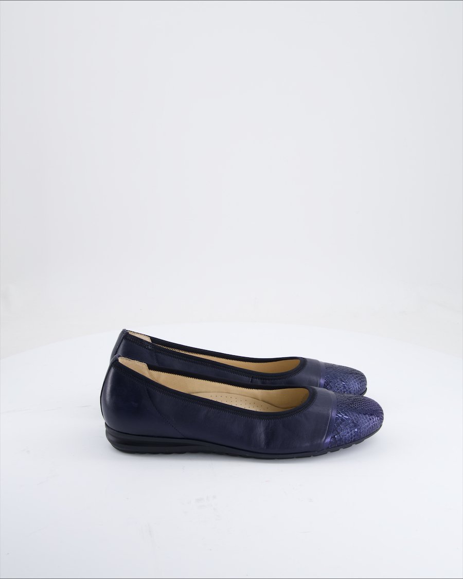 Gabor Ballet Flats Leather Blue Eu 40