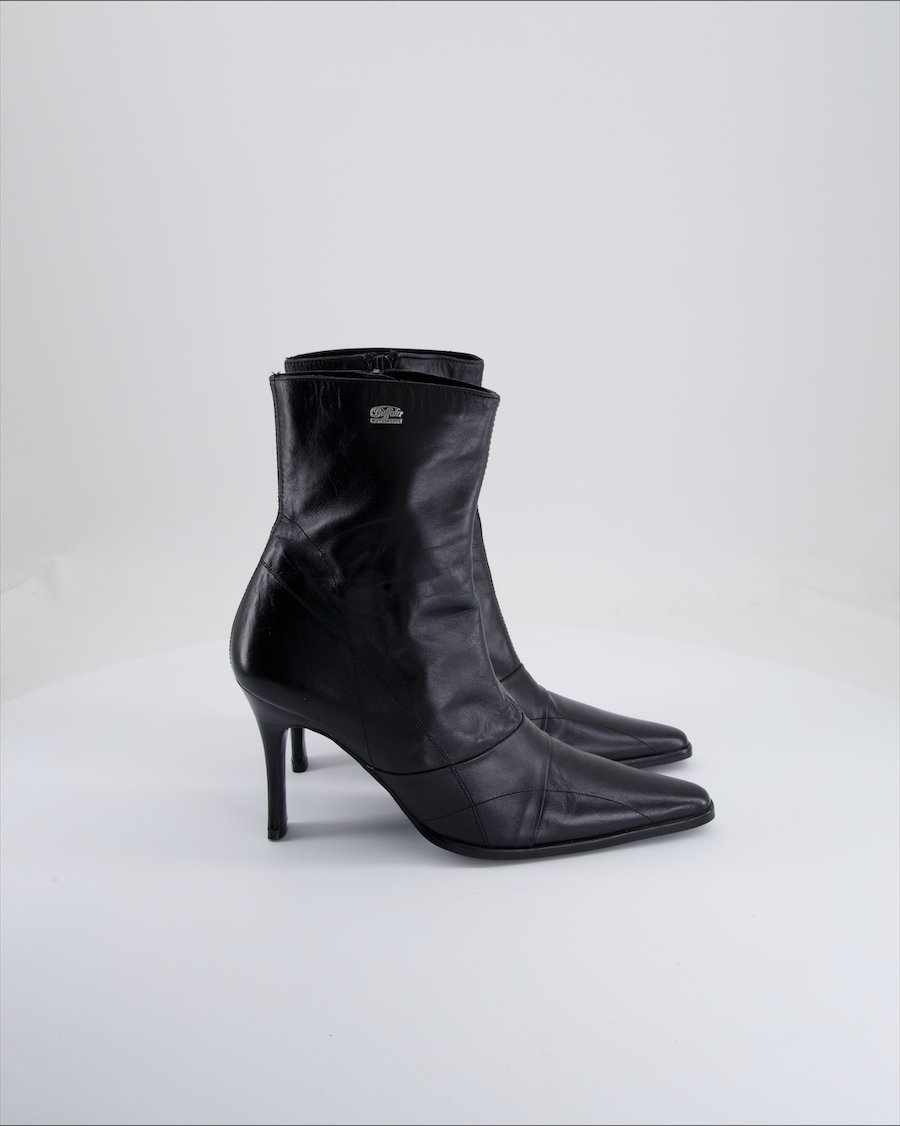 Buffalo Ankle Boots Leather Black