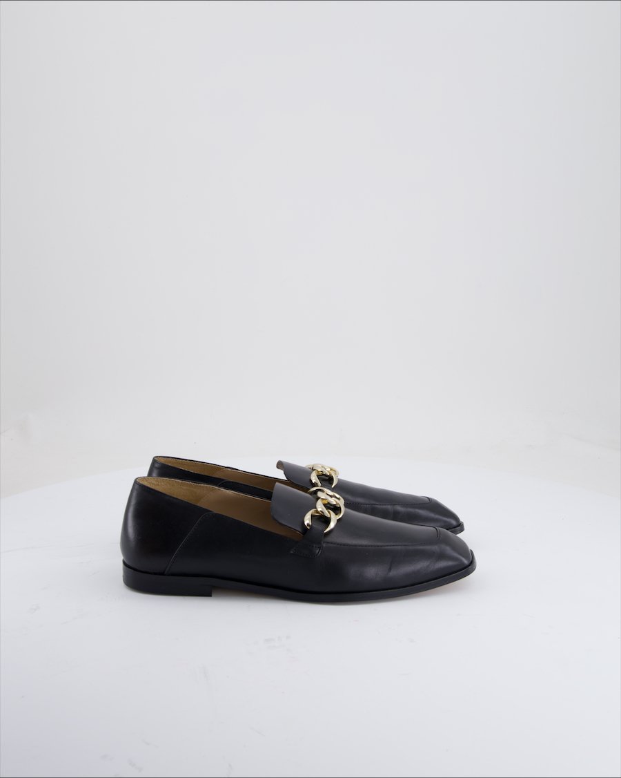 Massimo Dutti Flats Leather Black Eu 38