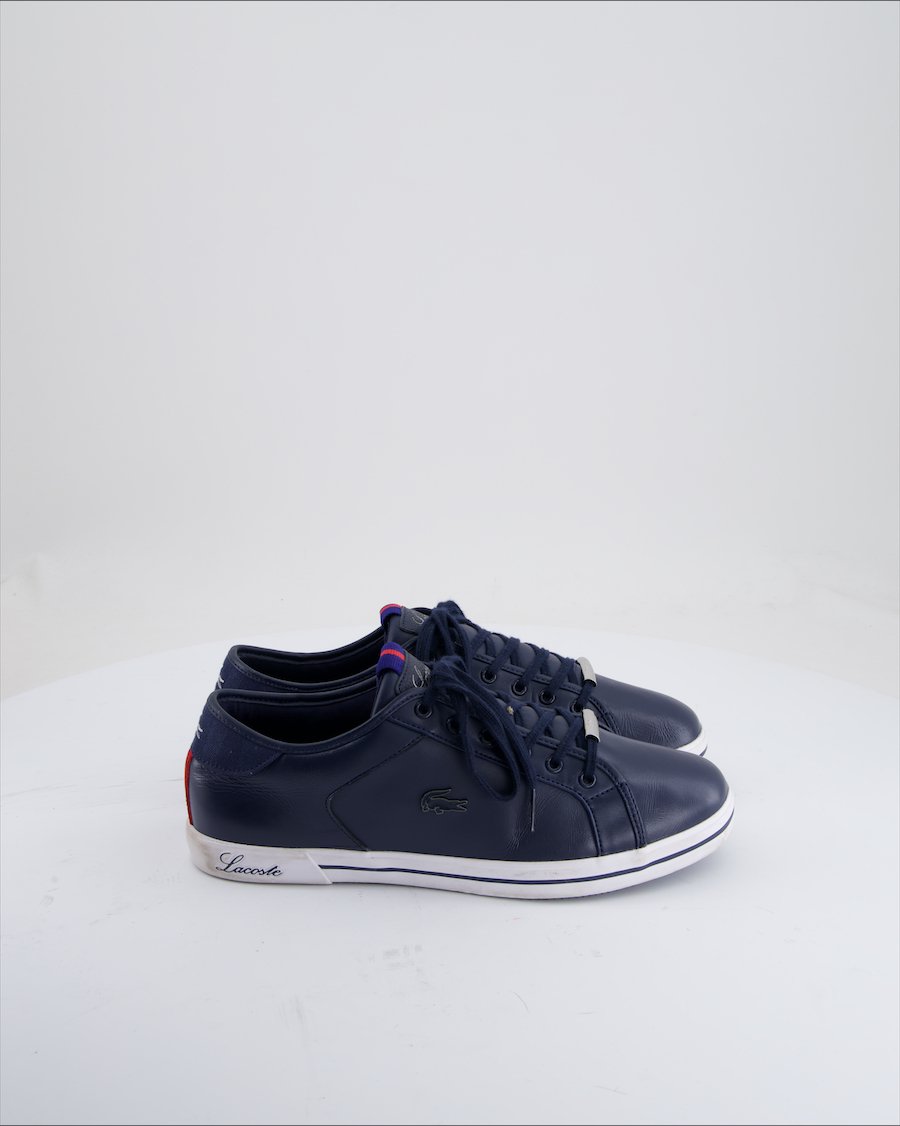 Lacoste Trainers Leather Blue Eu 40.5