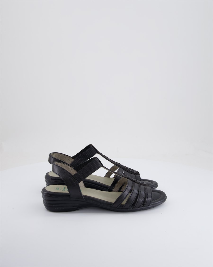 Footflexx Sandals Leather Black Eu 39