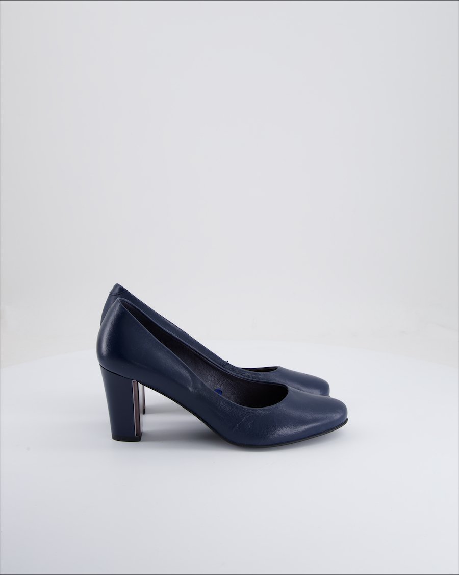 Roberto Santi Heels Leather Blue Eu 38