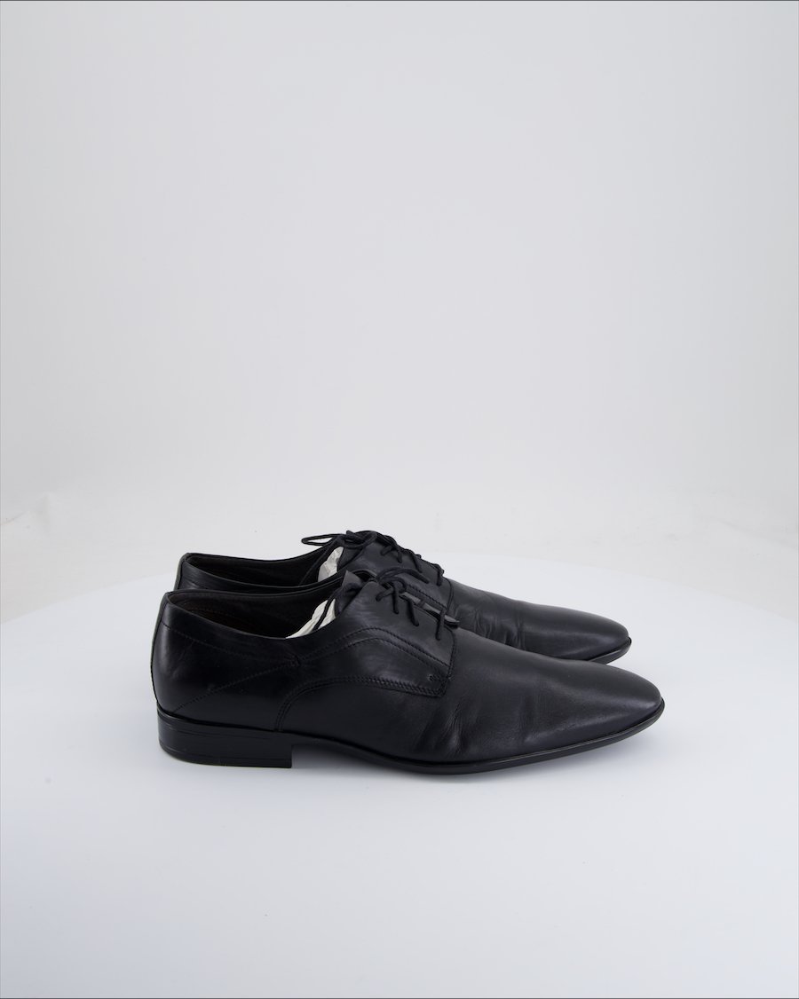 Roberto Santi Derby Leather Black Eu 43