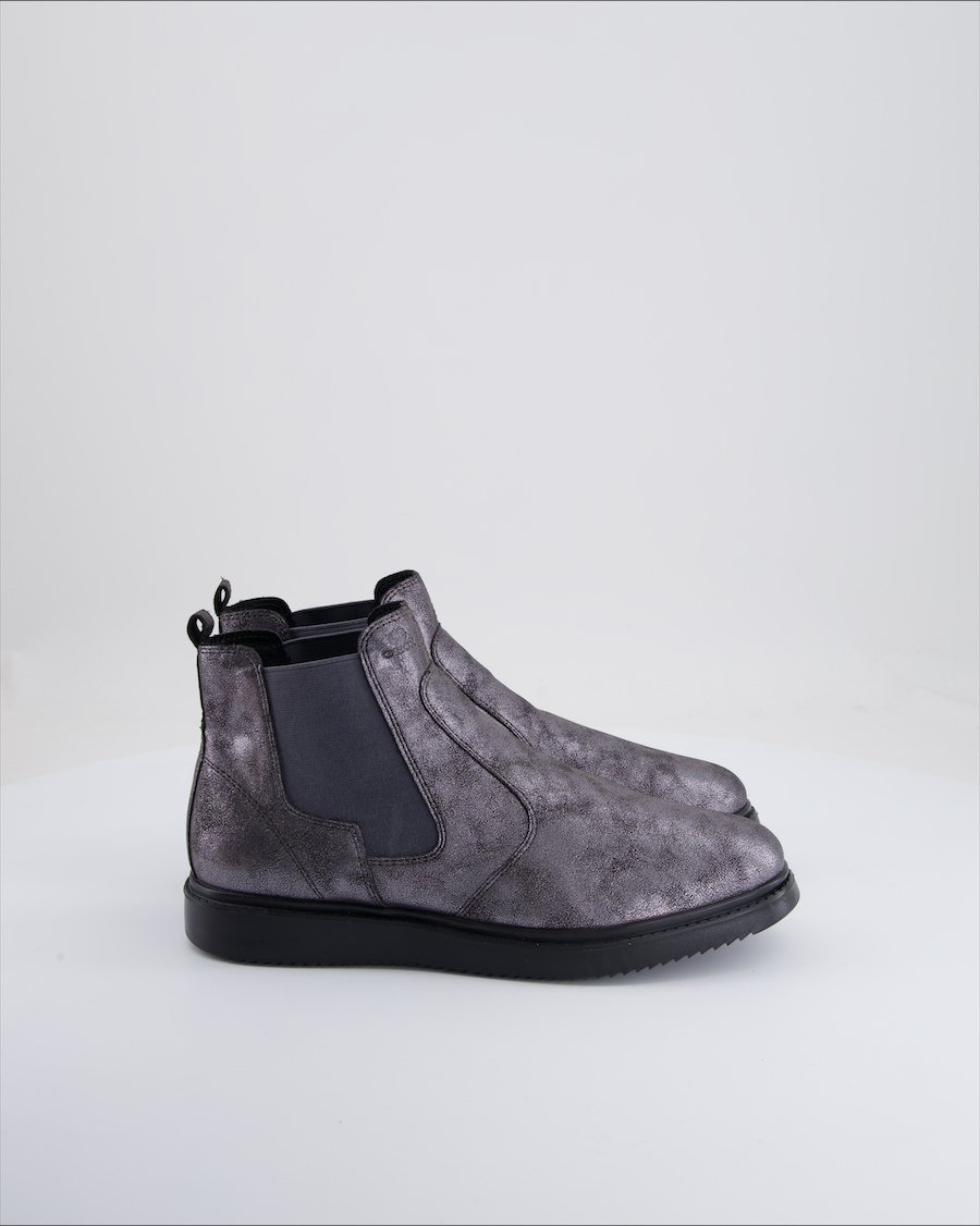 Geox Ankle Boots Leather Silver Eu 39