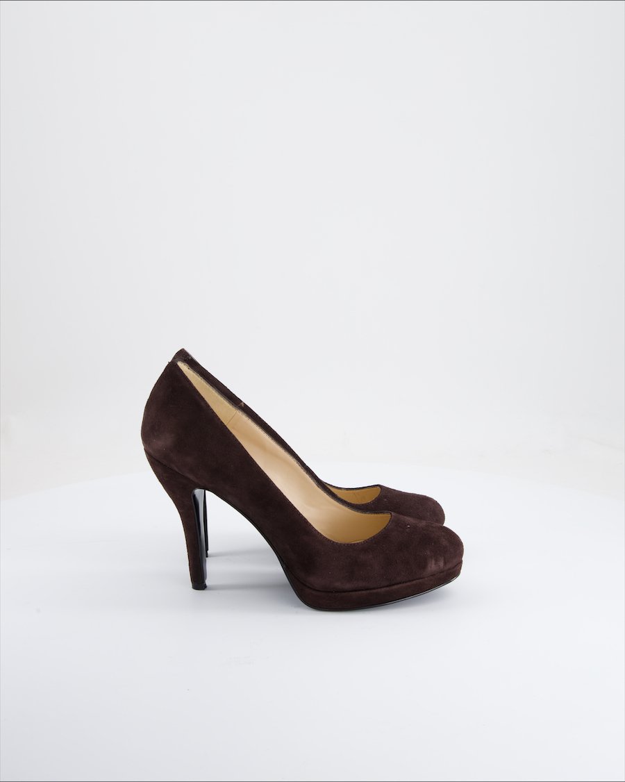 Nine West Heels Suede Brown Eu 38