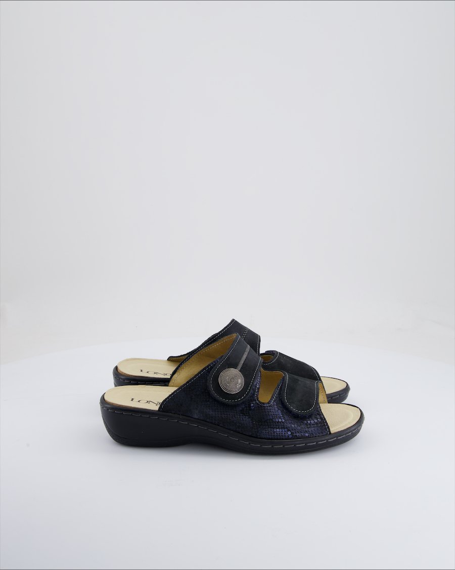 Longo Sandals Cloth Blue Eu 38