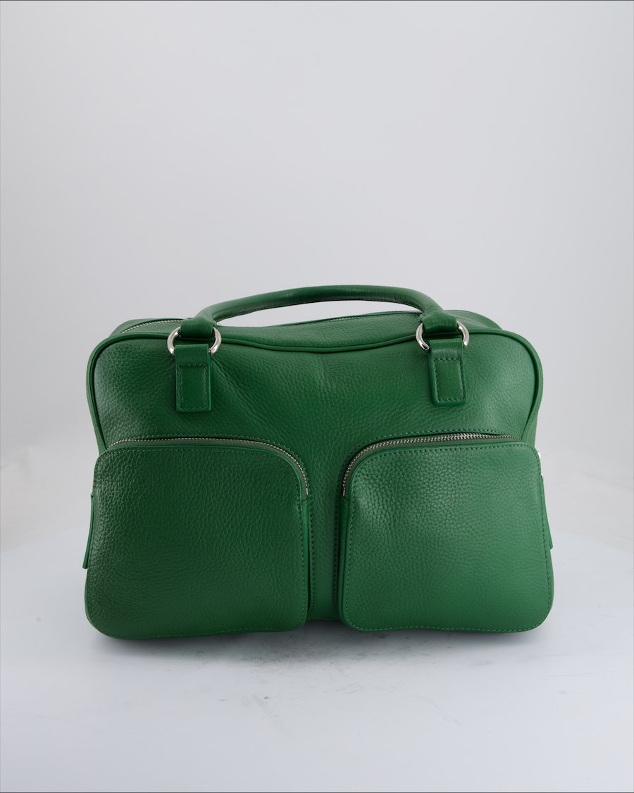 Chi Chi Fan Hamburg Shoulder Bag Leather Green