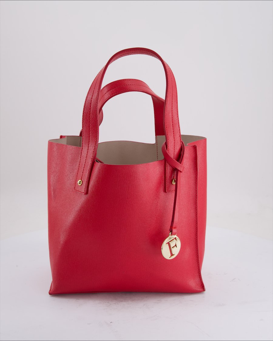 Furla Handbag Leather Red