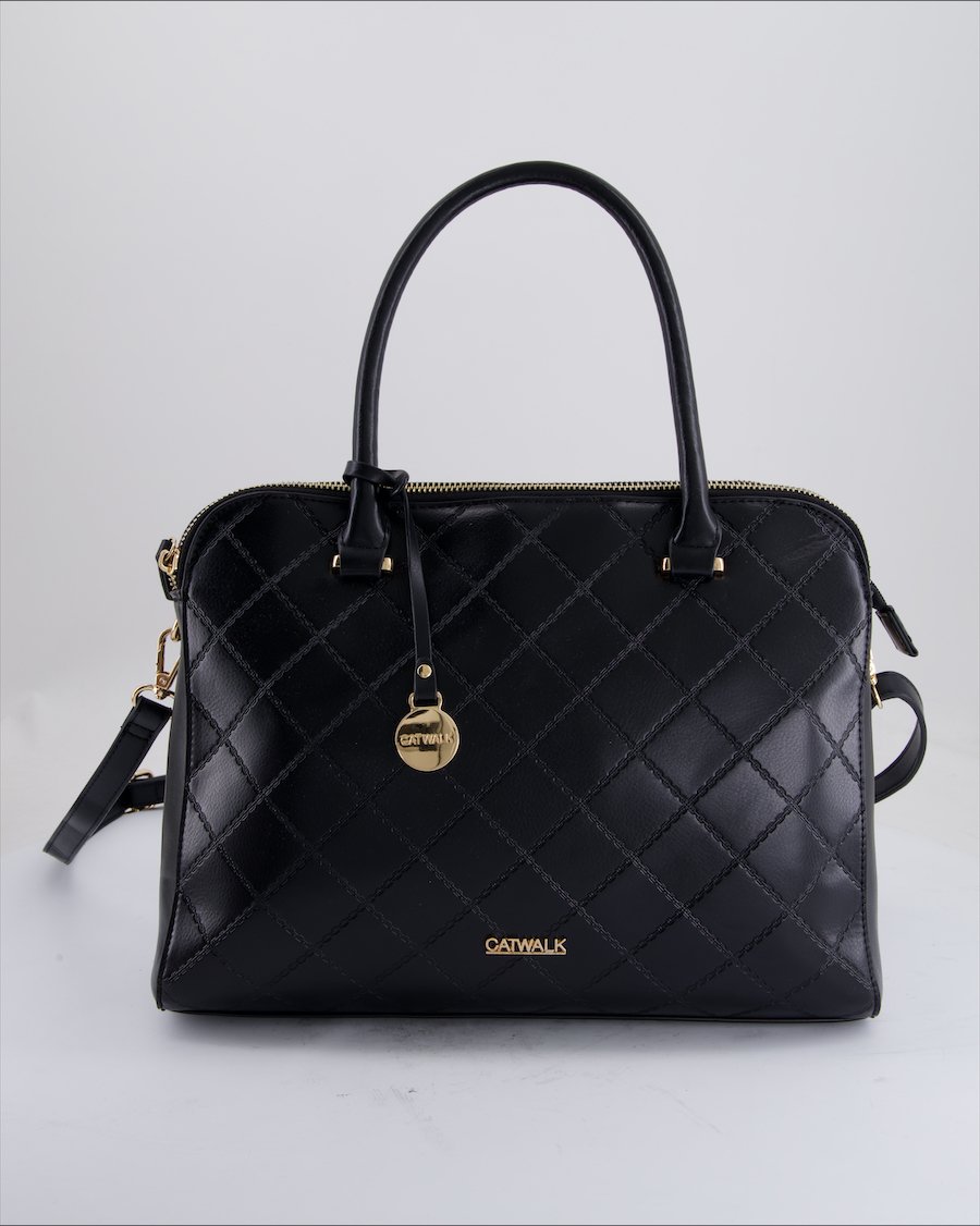 Catwalk Handbag Polyurethane Black