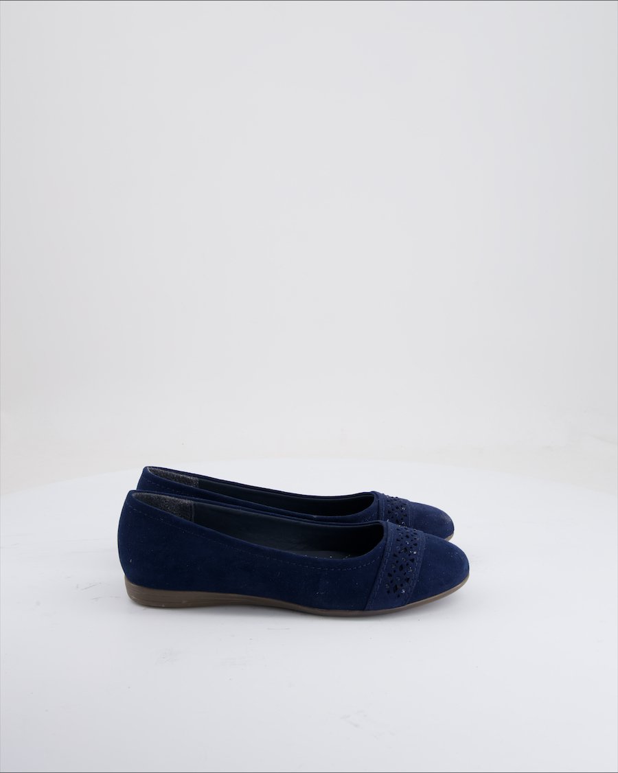 Graceland Ballet Flats Suede Blue EU 36