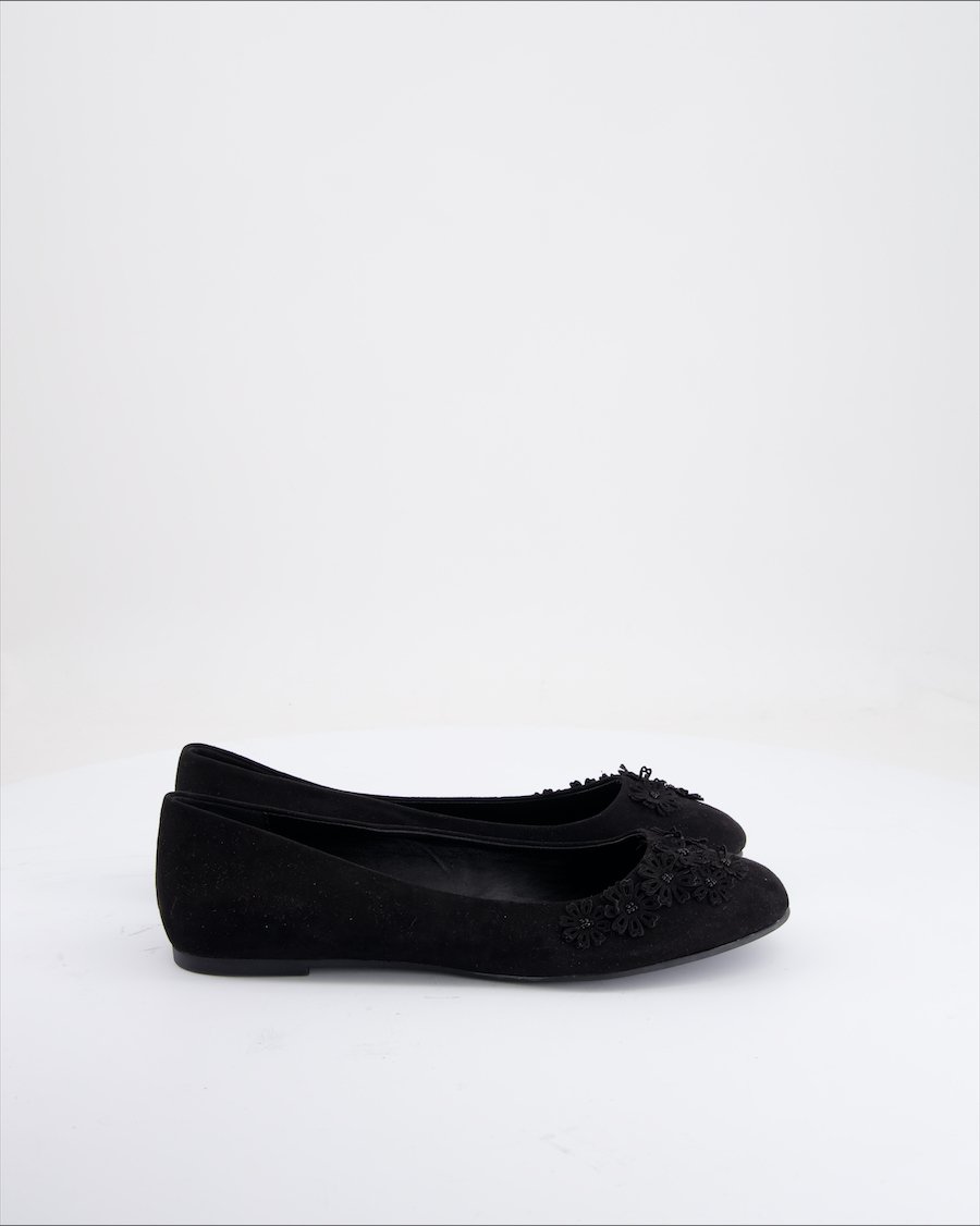 Graceland Ballet Flats Suede Black EU 40