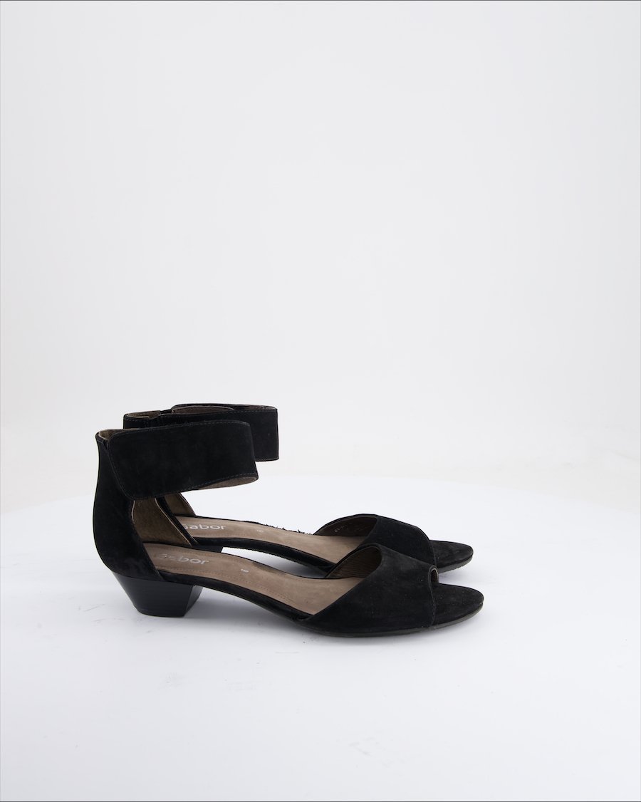 Gabor Sandals Suede Black EU 39