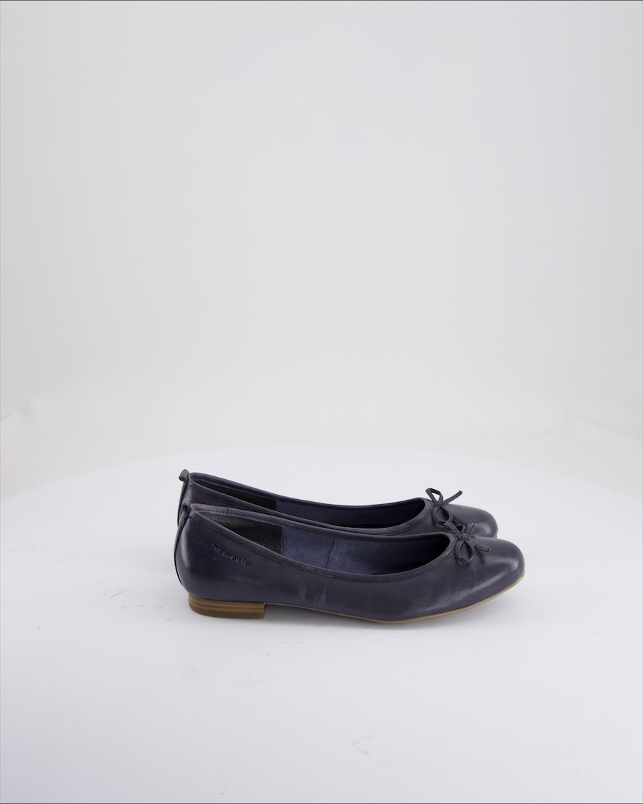 Tamaris Flats Leather Blue Eu 38