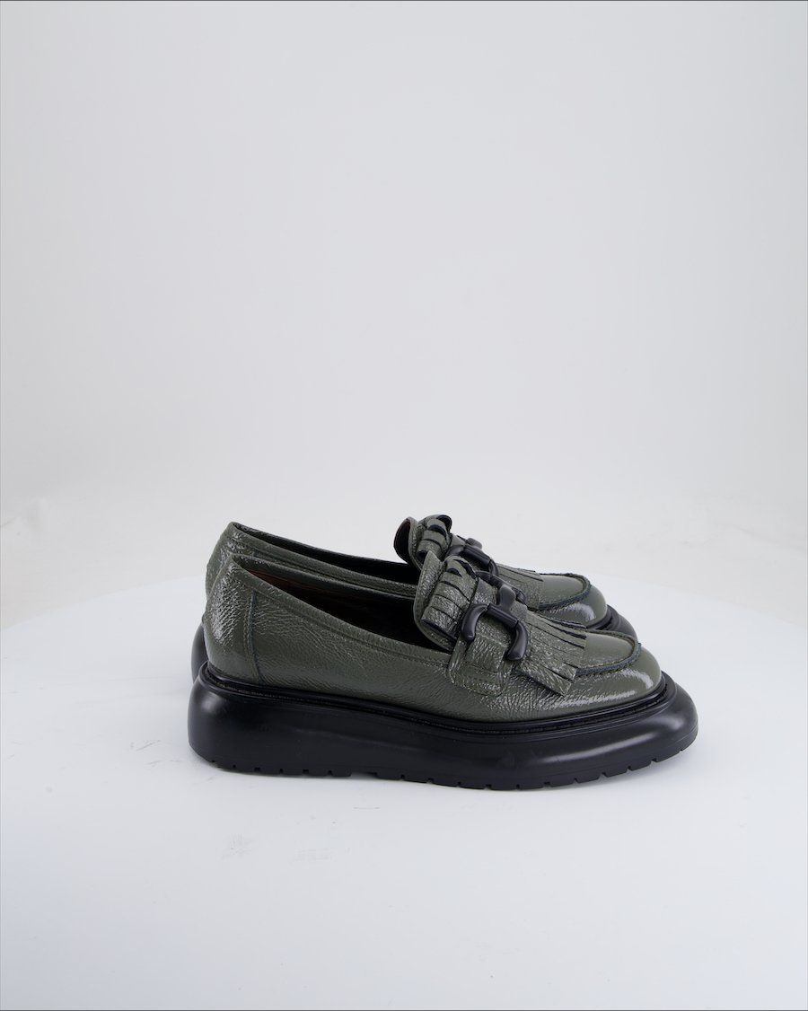 Laura Bellariva Flats Leather Green Eu 40