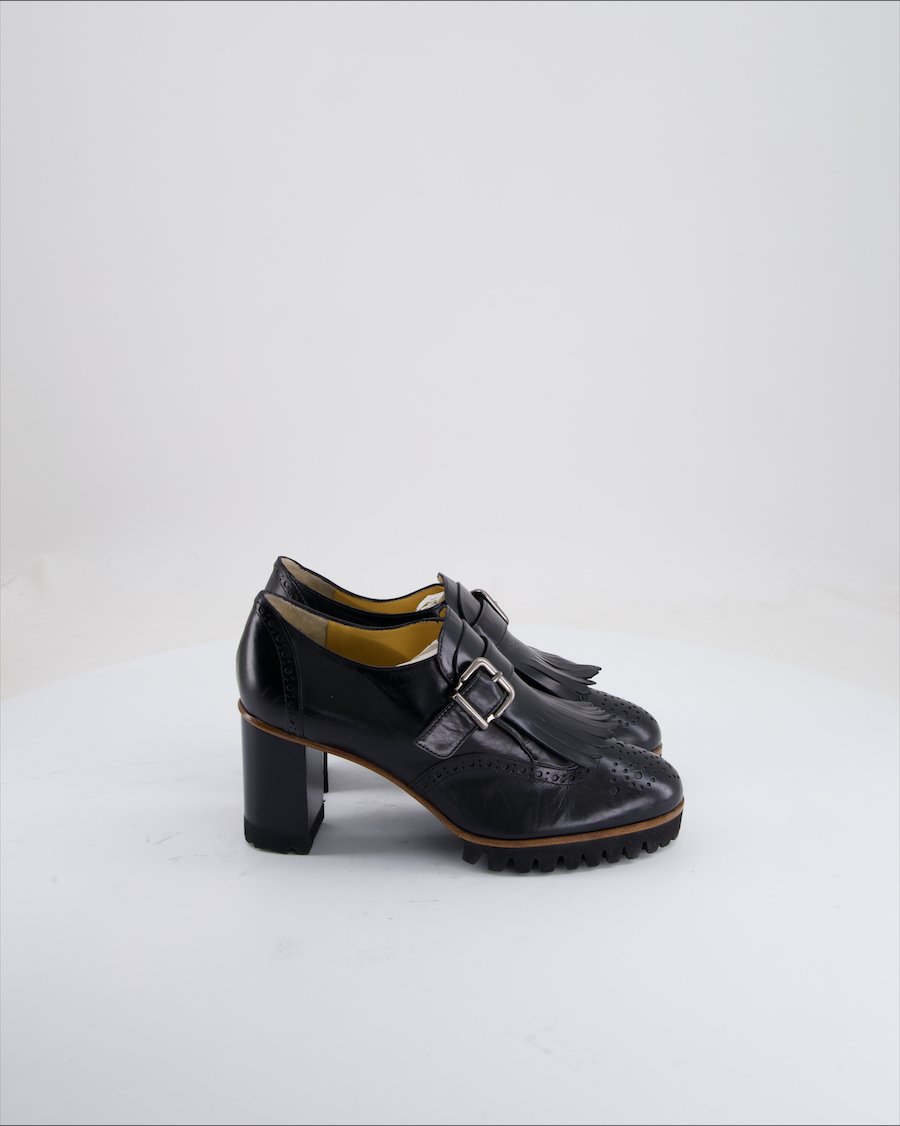 Truman's Heels Leather Black Eu 36.5