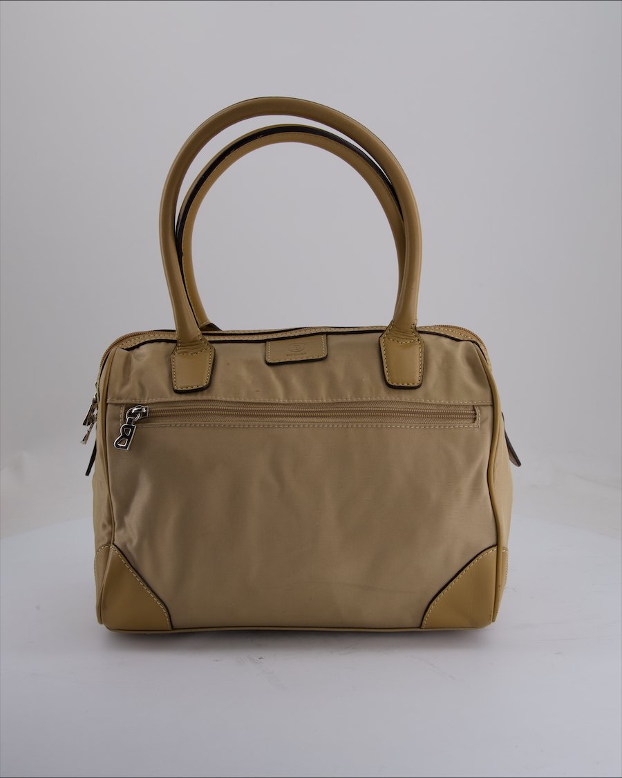Bogner Shoulder Bag Cloth Beige