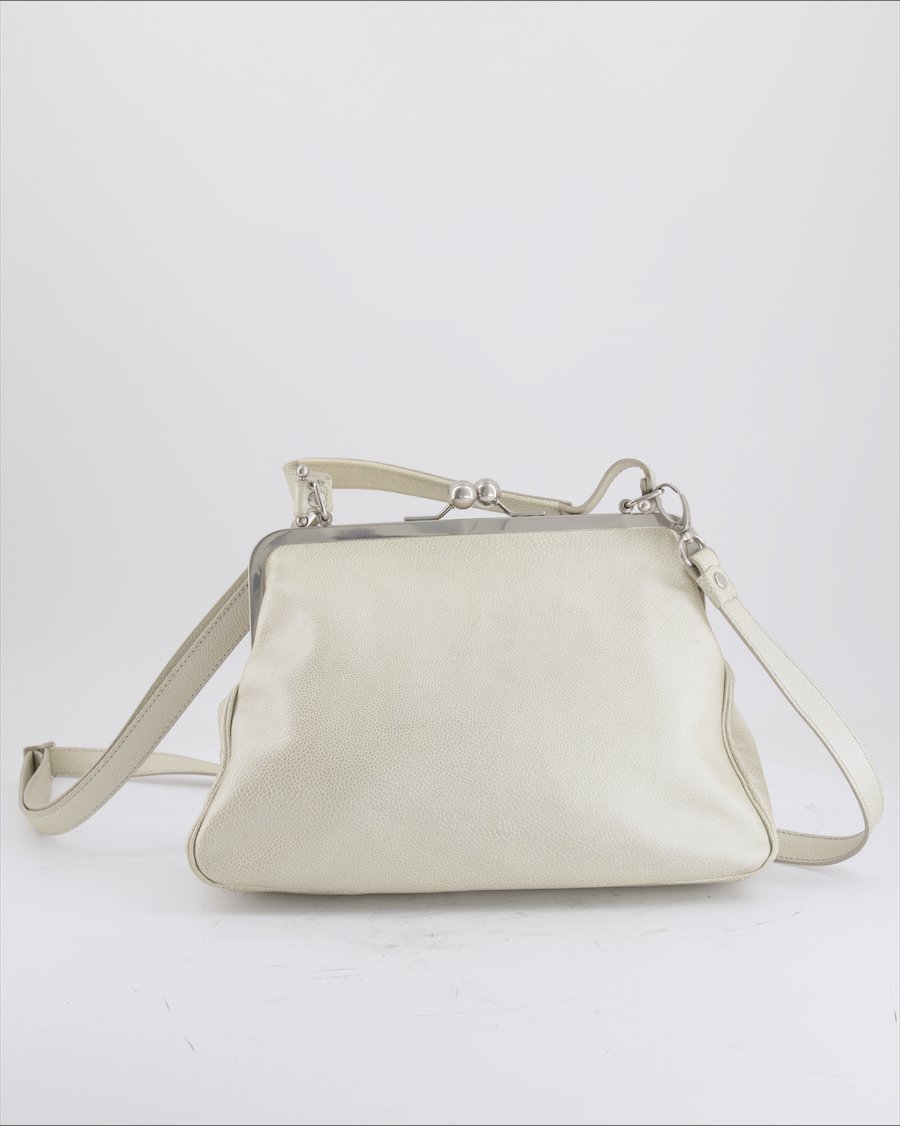 Volker Lang Handbag  Leather Ivory