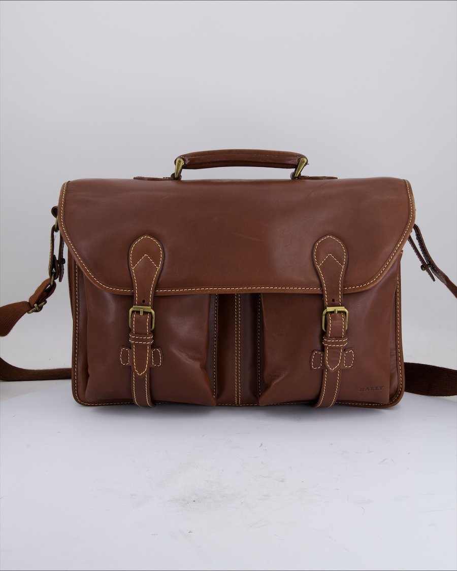Bally 24H Leather Brown