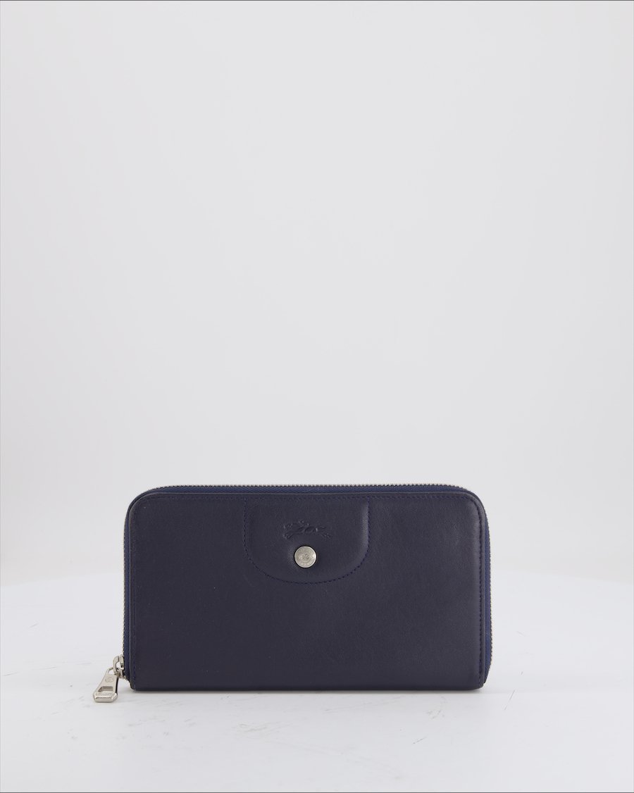 Longchamp Wallet Leather Blue