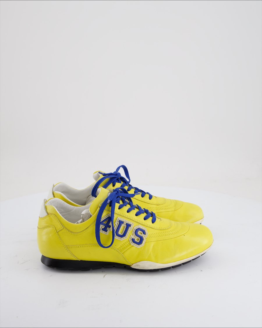 Cesare Paciotti Trainers Leather Yellow Eu 36