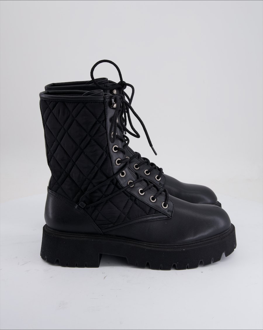 Bershka Ankle Boots Polyurethane Black